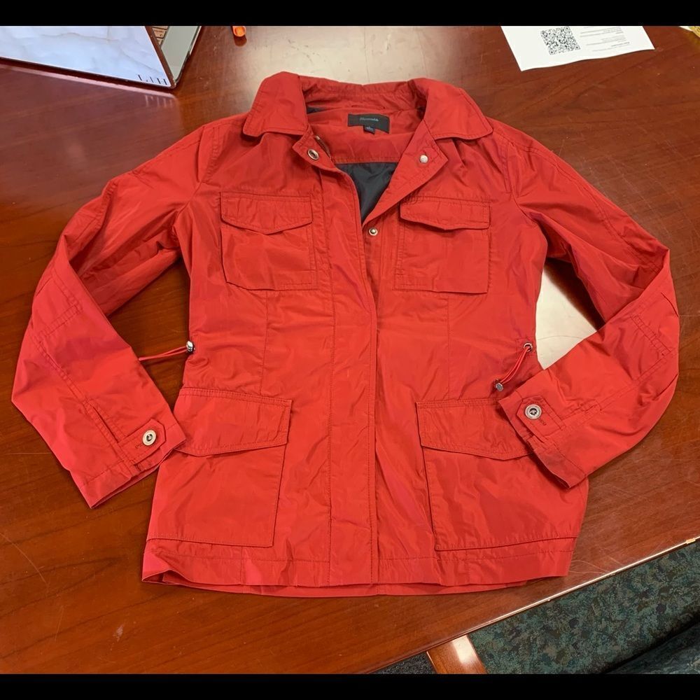 Faconnable Burgundy Windbreaker Jacket sz S